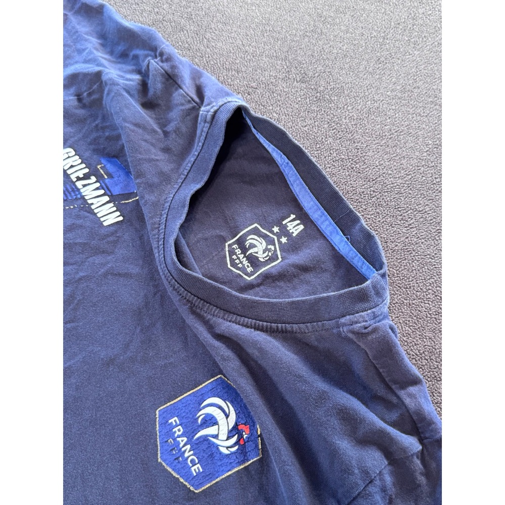 France FFF Antoine Griezmann 7 Soccer T-Shirt Navy Blue Youth 14A